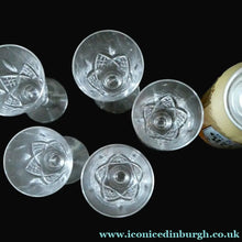 Load image into Gallery viewer, Set of FIVE Vintage EDINBURGH CRYSTAL Liqueur or Sherry Glasses
