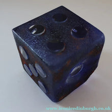 Load image into Gallery viewer, Hard to Source Kosta Boda Blue Glass Dice "Tarning" Sculpture by Kjell Engman Atelier
