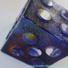 Load image into Gallery viewer, Hard to Source Kosta Boda Blue Glass Dice "Tarning" Sculpture by Kjell Engman Atelier
