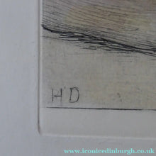 Load image into Gallery viewer, Herbert Thomas Dicksee Etching of West Highland Terrier Westie 1920s
