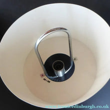 Load image into Gallery viewer, HERCULES Lamp. 1970s BRUSHED ALUMINIUM Hanging Light Shade with Rise and Fall Mechanism
