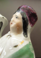 Load image into Gallery viewer, GENUINE Victorian 19th Century Minatirue Staffordshire Figurine of a Couple
