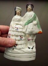 Load image into Gallery viewer, GENUINE Victorian 19th Century Minatirue Staffordshire Figurine of a Couple
