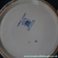 Load image into Gallery viewer, Highly Collectable 1930s Mailing Pottery Blue COBBLESTONE Lidded Storage Canister: RICE
