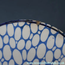 Load image into Gallery viewer, Highly Collectable 1930s Mailing Pottery Blue COBBLESTONE Lidded Storage Canister: RICE
