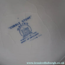 Load image into Gallery viewer, Highly Collectable 1930s Mailing Pottery Blue COBBLESTONE Lidded Storage Canister: RICE

