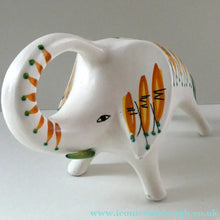Load image into Gallery viewer, 1950s ROBERTO RIGON Italian  Etruria Arte Ceramic Elephant
