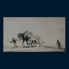Load image into Gallery viewer, Original Etching by GEORGE SOPER (1870 - 1942). Harrowing, 1919. Signed in Pencil
