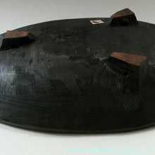 Load image into Gallery viewer, HUGE 1950s CHELSEA Studio Pottery Footed Shallow Bowl. Hand-Painted Abstract Design
