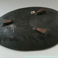 Load image into Gallery viewer, HUGE 1950s CHELSEA Studio Pottery Footed Shallow Bowl. Hand-Painted Abstract Design
