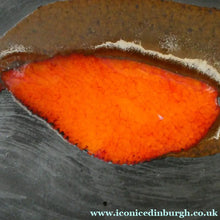 Load image into Gallery viewer, HUGE 1950s CHELSEA Studio Pottery Footed Shallow Bowl. Hand-Painted Abstract Design
