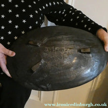 Load image into Gallery viewer, HUGE 1950s CHELSEA Studio Pottery Footed Shallow Bowl. Hand-Painted Abstract Design
