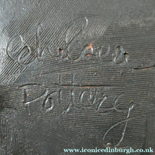 Load image into Gallery viewer, HUGE 1950s CHELSEA Studio Pottery Footed Shallow Bowl. Hand-Painted Abstract Design
