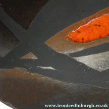 Load image into Gallery viewer, HUGE 1950s CHELSEA Studio Pottery Footed Shallow Bowl. Hand-Painted Abstract Design
