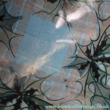 Load image into Gallery viewer, HUGE Scottish TAIN POTTERY Glenaldie Harvest Stoneware Bowl. With Hand Painted Plaid and Thistles Decoration. 10 1/4 inches diameter
