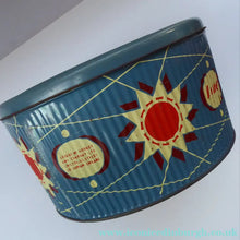 Load image into Gallery viewer, 1950s Horners Tin. Festival of Britain Atomic Design. Huge
