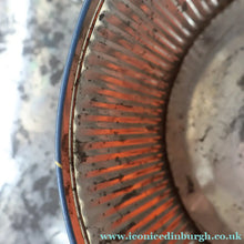 Load image into Gallery viewer, HUGE Vintage 1950s HORNER Delicious Sweets Tin. Fabulous Abstract - Festival of Britain Inspired Atomic Design
