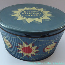 Load image into Gallery viewer, 1950s Horners Tin. Festival of Britain Atomic Design. Huge
