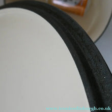 Load image into Gallery viewer, LARGE Vintage Black Enamel Cast Iron Lidded Casserole Pot
