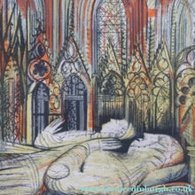 Load image into Gallery viewer, Humphrey Spender Pencil Signed Lithograph 1953 Westminster Abbey
