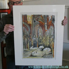 Load image into Gallery viewer, Humphrey Spender Pencil Signed Lithograph 1953 Westminster Abbey
