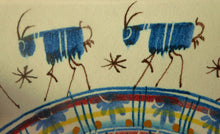 Load image into Gallery viewer, Vietri Italian Art Pottery Plate with Goats Decoration
