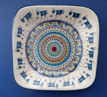 Load image into Gallery viewer, Vietri Italian Art Pottery Plate with Goats Decoration
