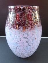 Load image into Gallery viewer, 1930s Monart Glass Vase with Gold Aventurine Flakes
