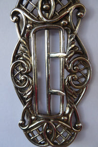 Victorian Large Silver Buckle Hallmarked 1887