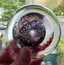 Load image into Gallery viewer, Scottish Art Glass Discus Paperweight by Jane Charles. Signed

