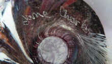 Load image into Gallery viewer, Scottish Art Glass Discus Paperweight by Jane Charles. Signed

