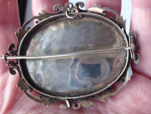 Load image into Gallery viewer, Victorian Silver Brooch with Miniature Painting of Holyrood Palace in Edinburgh
