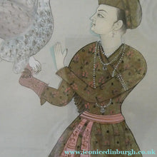 Load image into Gallery viewer, INDIAN ART: Vintage Indian Miniature Watercolour. Nobleman with a Falcon
