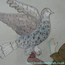 Load image into Gallery viewer, INDIAN ART: Vintage Indian Miniature Watercolour. Nobleman with a Falcon
