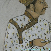 Load image into Gallery viewer, INDIAN ART: Vintage Indian Miniature Watercolour. Nobleman with a Falcon
