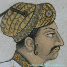 Load image into Gallery viewer, INDIAN ART: Vintage Indian Miniature Watercolour. Nobleman with a Falcon
