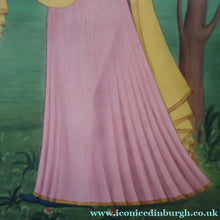 Load image into Gallery viewer, INDIAN ART: Vintage Indian Miniature Watercolour. Portrait of a Lady in a Garden - International Art
