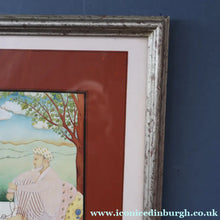 Load image into Gallery viewer, INDIAN ART: Vintage Indian Miniature Watercolour. Portrait of a Man / Scholar Meditating in a Landscape
