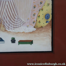 Load image into Gallery viewer, INDIAN ART: Vintage Indian Miniature Watercolour. Portrait of a Man / Scholar Meditating in a Landscape
