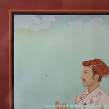 Load image into Gallery viewer, INDIAN ART: Vintage Indian Miniature Watercolour. Portrait of a Nobleman
