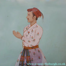 Load image into Gallery viewer, INDIAN ART: Vintage Indian Miniature Watercolour. Portrait of a Nobleman
