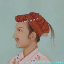 Load image into Gallery viewer, INDIAN ART: Vintage Indian Miniature Watercolour. Portrait of a Nobleman

