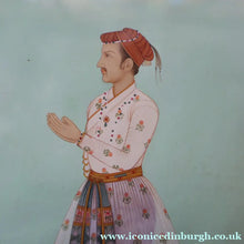 Load image into Gallery viewer, INDIAN ART: Vintage Indian Miniature Watercolour. Portrait of a Nobleman
