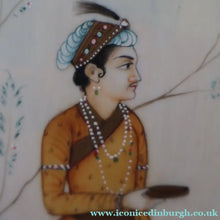 Load image into Gallery viewer, INDIAN ART: Vintage PAIR of Indian Miniature Watercolours Featuring a Gentleman and a Lady
