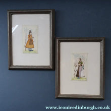 Load image into Gallery viewer, INDIAN ART: Vintage PAIR of Indian Miniature Watercolours Featuring a Gentleman and a Lady
