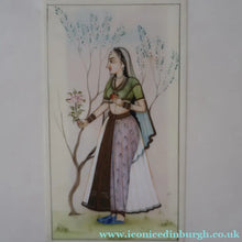 Load image into Gallery viewer, INDIAN ART: Vintage PAIR of Indian Miniature Watercolours Featuring a Gentleman and a Lady
