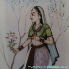 Load image into Gallery viewer, INDIAN ART: Vintage PAIR of Indian Miniature Watercolours Featuring a Gentleman and a Lady
