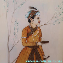 Load image into Gallery viewer, INDIAN ART: Vintage PAIR of Indian Miniature Watercolours Featuring a Gentleman and a Lady
