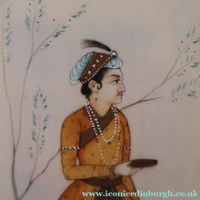 Load image into Gallery viewer, INDIAN ART: Vintage PAIR of Indian Miniature Watercolours Featuring a Gentleman and a Lady
