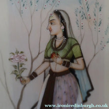 Load image into Gallery viewer, INDIAN ART: Vintage PAIR of Indian Miniature Watercolours Featuring a Gentleman and a Lady
